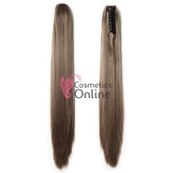 Extensie de par coada dreapta cu cleste 70 cm Blond Inchis Ash TC203318B